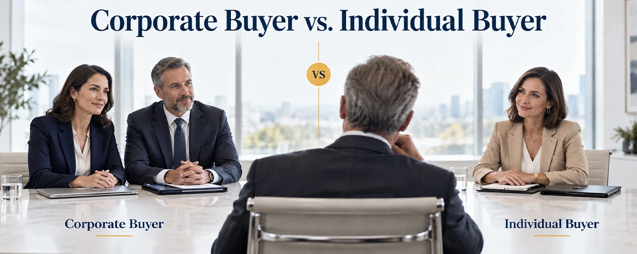 corporate buyer vs individual buyer